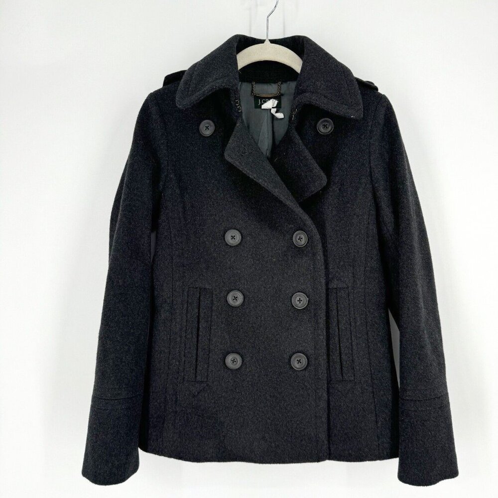 J. Crew grey wool Pea Coat